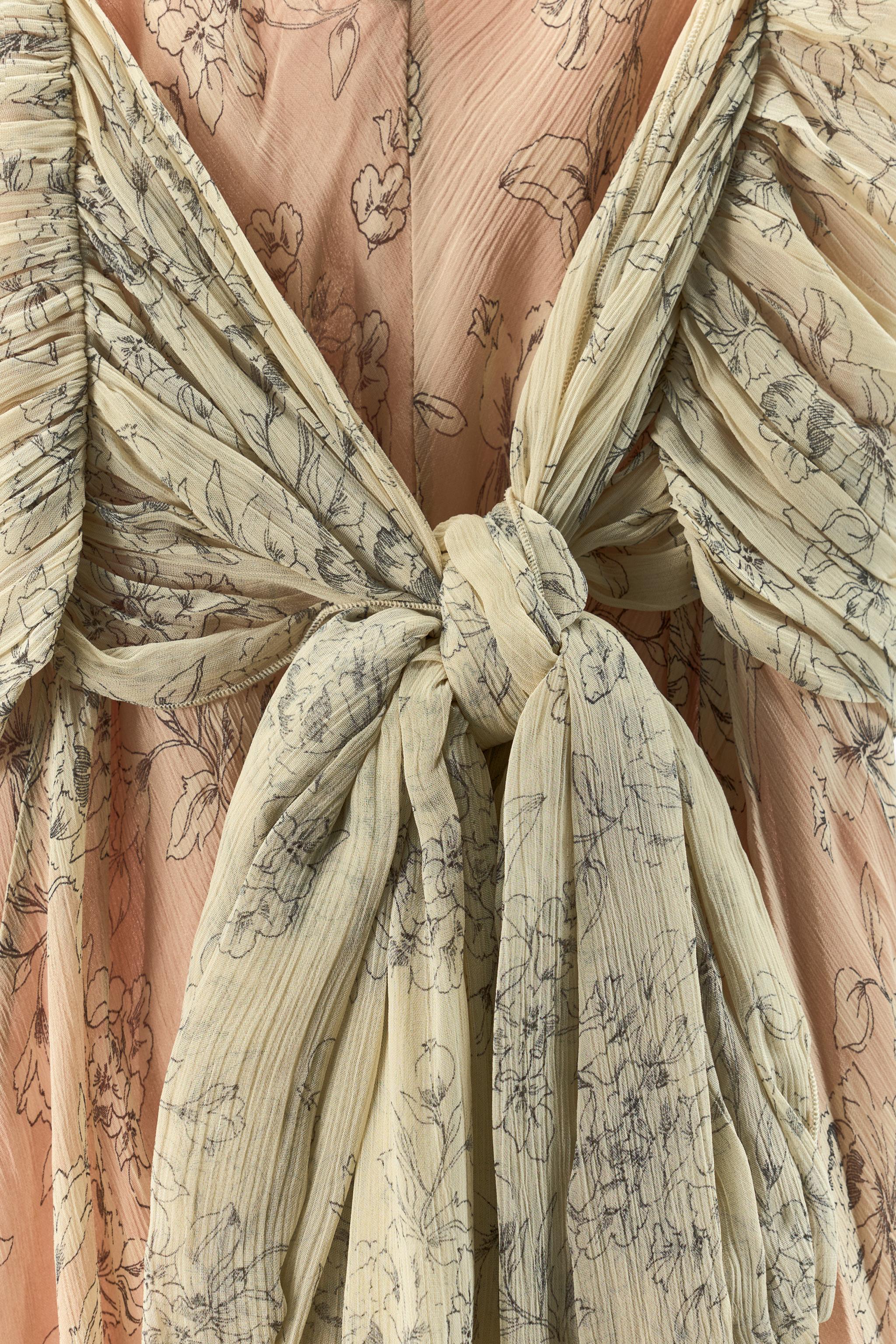 ROBE HALTER À IMPRIMÉ FLEURI
